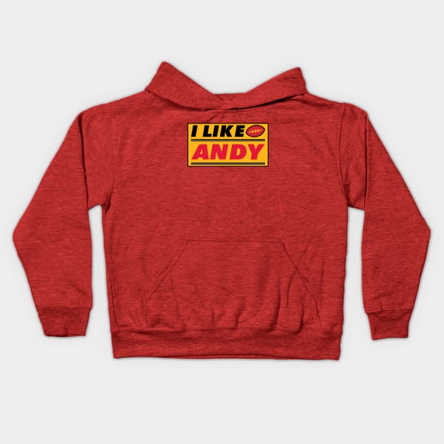 Big Red Andy is Chief! Kids Hoodie by Electrovista